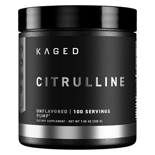 Kaged L-Citrullin Pulver | Ungeschmackt | Verbesserte Pumpen | Steigerung der Muskelvaskularität | Stickstoffmonoxid-Booster | Nahrungsergänzungsmittel für Männer & Frauen | 100 Portionen