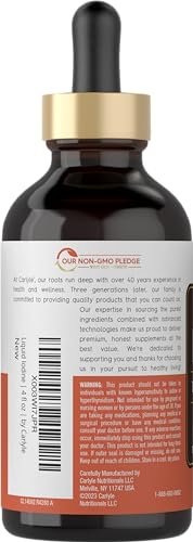 Carlyle Jod-Tropfen flüssig 118 ml | 150 mcg | Jod & Kaliumjodid Nahrungsergänzung | Vegane Flüssigtinktur | Non-GMO, Glutenfrei