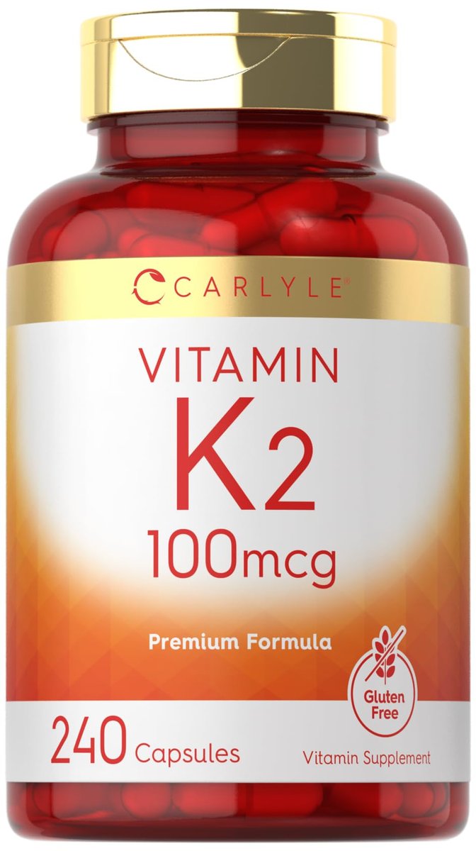 Carlyle Vitamin K2 Supplement 100 mcg | K2 MK-4 | 240 Kapseln | Non-GMO & Glutenfrei