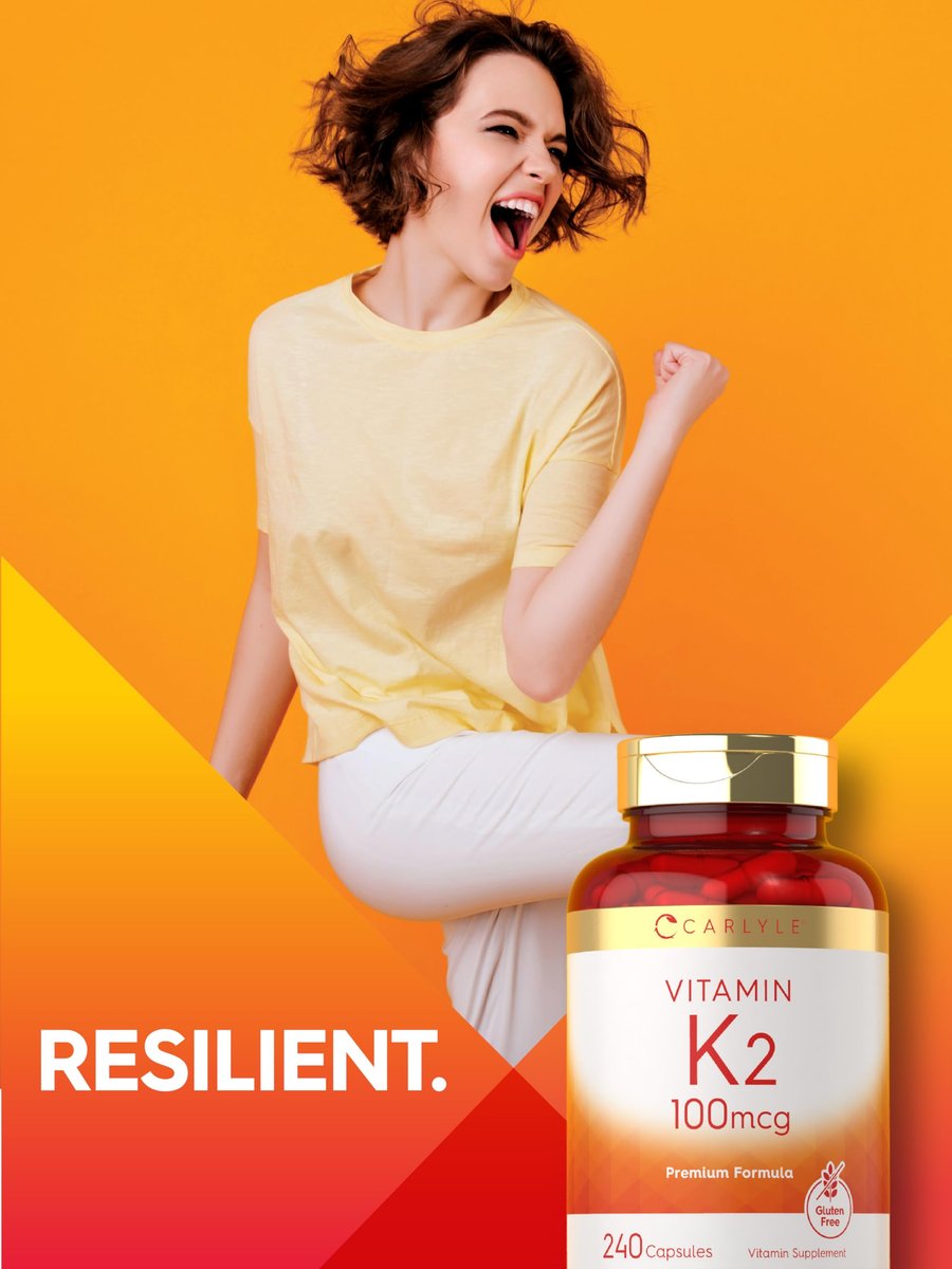 Carlyle Vitamin K2 Supplement 100 mcg | K2 MK-4 | 240 Kapseln | Non-GMO & Glutenfrei