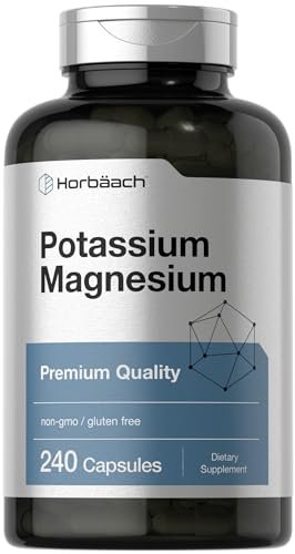 Horbäach Kalium-Magnesium Komplex | 240 Kapseln | Premium Qualität | Non-GMO & Glutenfrei