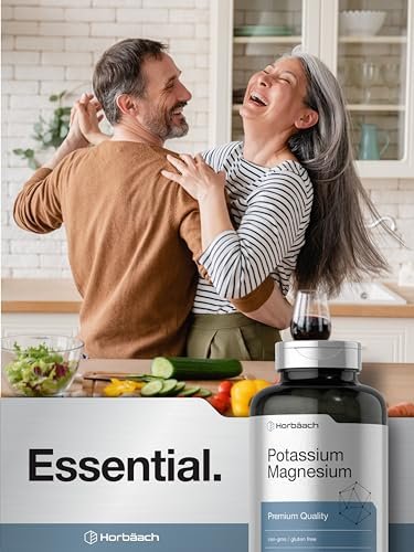 Horbäach Kalium-Magnesium Komplex | 240 Kapseln | Premium Qualität | Non-GMO & Glutenfrei