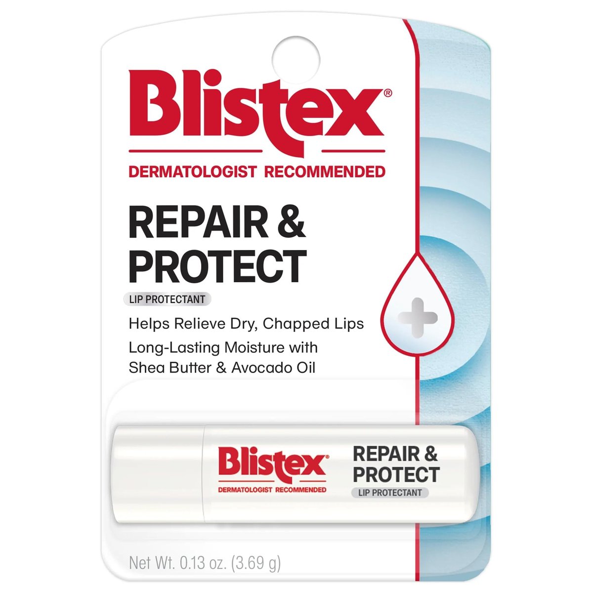 Blistex Repair & Protect Lippenbalsam – 0,13 oz – Schwer spröde Lippen verhindern – Glatte Formel Lippenbehandlung – Feuchtigkeitsspendender Lippenbalsam – Lang anhaltende Feuchtigkeitsversorgung – 1 Packung