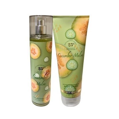 Bath & Body Works Cucumber Melon Duftspray 8 oz und Körpercreme 8 oz Set