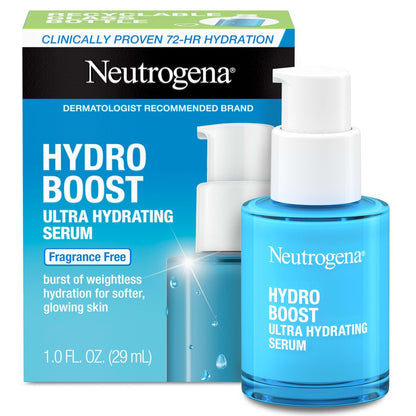 Neutrogena Hydro Boost Ultra Hydrating Serum mit Hyaluronsäure, parfümfrei, 30 ml