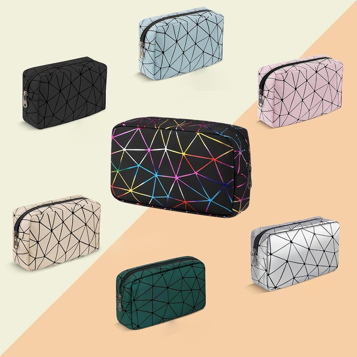 Likesing Damen Perioden-Tasche aus Leder, Aufbewahrungstasche für Damenbinden, tragbare Menstruationsbinden-Tasche, kleine Make-up-Tasche (Schwarz)