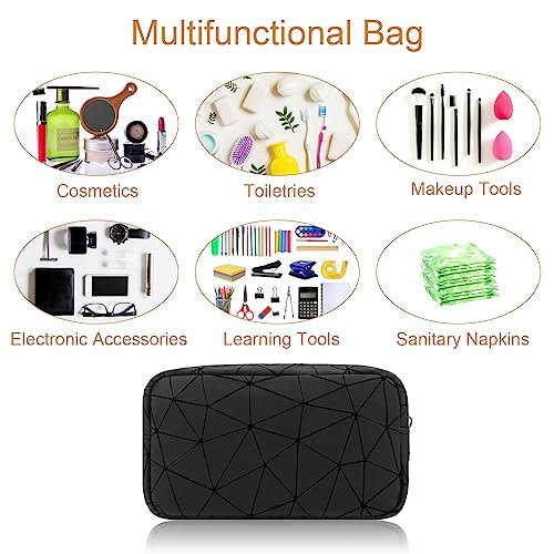 Likesing Damen Perioden-Tasche aus Leder, Aufbewahrungstasche für Damenbinden, tragbare Menstruationsbinden-Tasche, kleine Make-up-Tasche (Schwarz)
