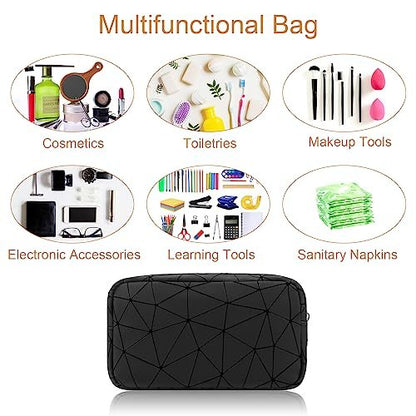 Likesing Damen Perioden-Tasche aus Leder, Aufbewahrungstasche für Damenbinden, tragbare Menstruationsbinden-Tasche, kleine Make-up-Tasche (Schwarz)