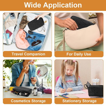 Likesing Damen Perioden-Tasche aus Leder, Aufbewahrungstasche für Damenbinden, tragbare Menstruationsbinden-Tasche, kleine Make-up-Tasche (Schwarz)