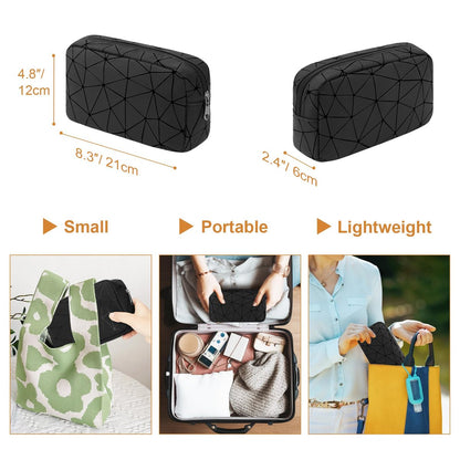 Likesing Damen Perioden-Tasche aus Leder, Aufbewahrungstasche für Damenbinden, tragbare Menstruationsbinden-Tasche, kleine Make-up-Tasche (Schwarz)