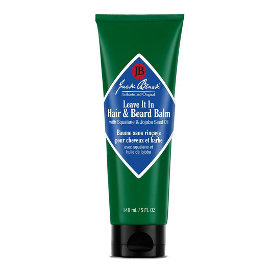 Jack Black Leave It In Hair & Beard Balm – Pflegender Balm für Haar und Bart, 5 Fl Oz