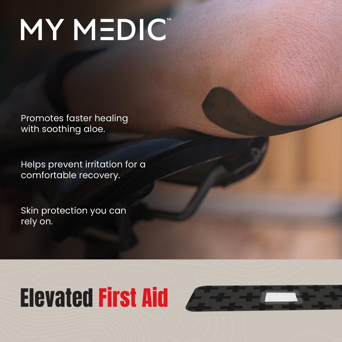 My Medic SuperSkin Pflaster, 20er-Pack mit beruhigendem Aloe Vera, Latexfrei, 5x stärker, 1" x 3" flexible Stoffpflaster für Erste Hilfe und Hautschutz