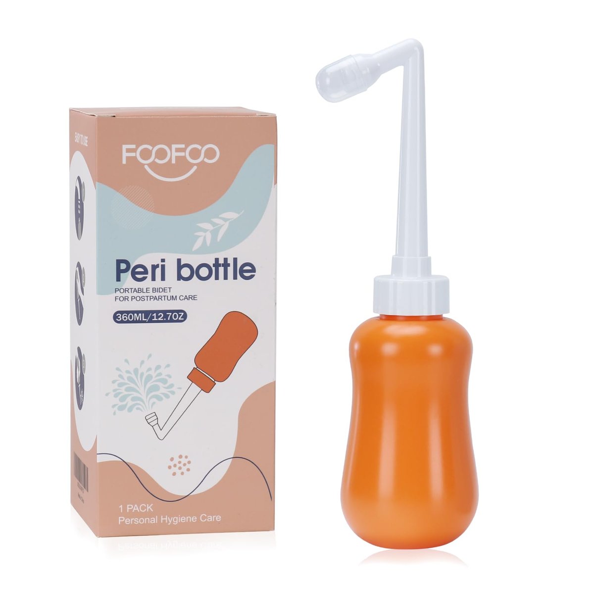 Peri Flasche für die Nachsorge – postpartum Essenzielle, feminine Pflege Orange