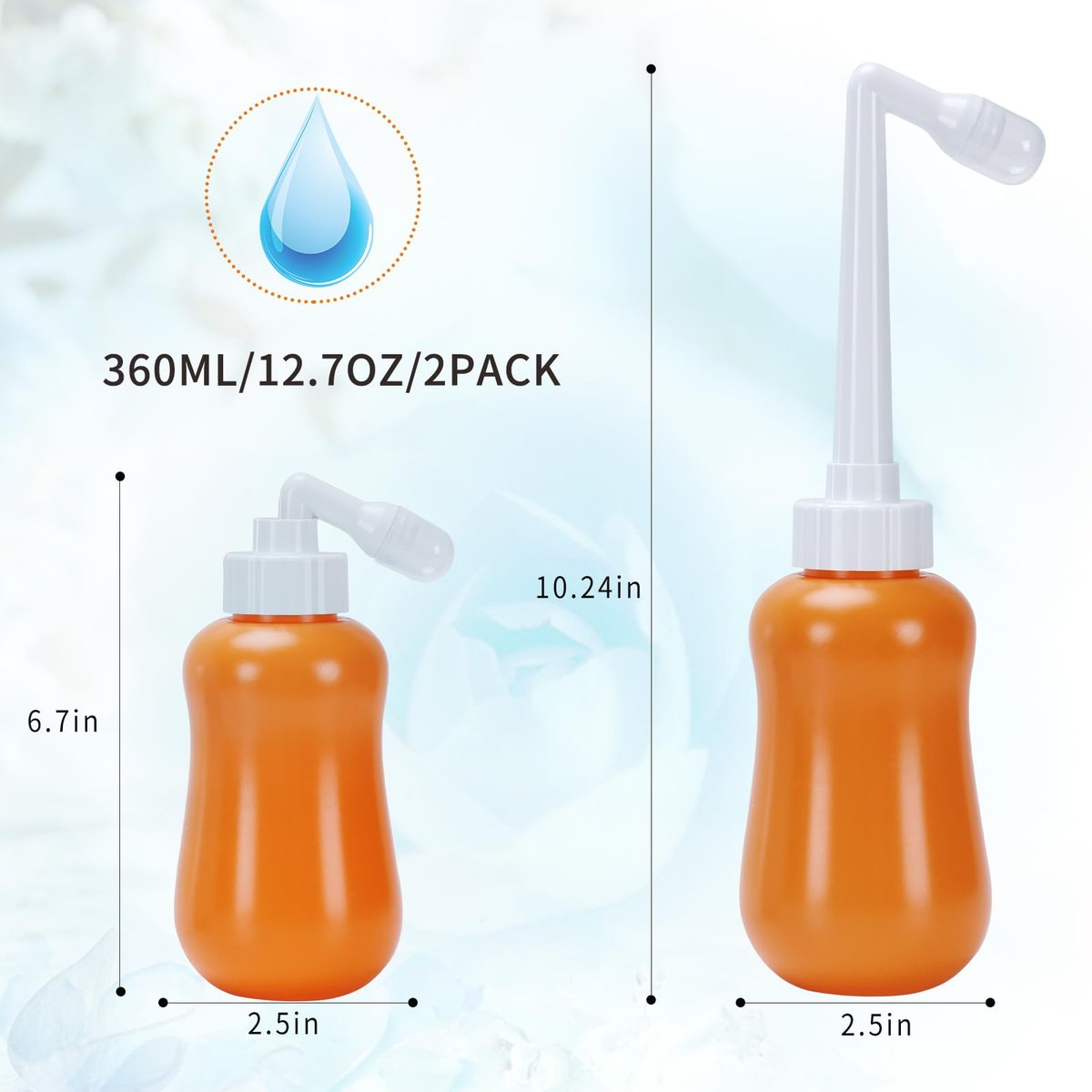 Peri Flasche für die Nachsorge – postpartum Essenzielle, feminine Pflege Orange