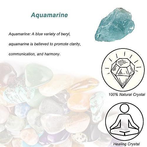 Aquamarin Rohkristalle, Große 1,25-2,0 Zoll Heilsteine, Natürliche Rohsteine zum Trommeln, Cabochonieren, Brunnensteine, Dekoration, Polieren, Drahtwickeln, Wicca & Reiki