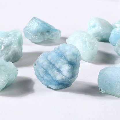 Aquamarin Rohkristalle, Große 1,25-2,0 Zoll Heilsteine, Natürliche Rohsteine zum Trommeln, Cabochonieren, Brunnensteine, Dekoration, Polieren, Drahtwickeln, Wicca & Reiki
