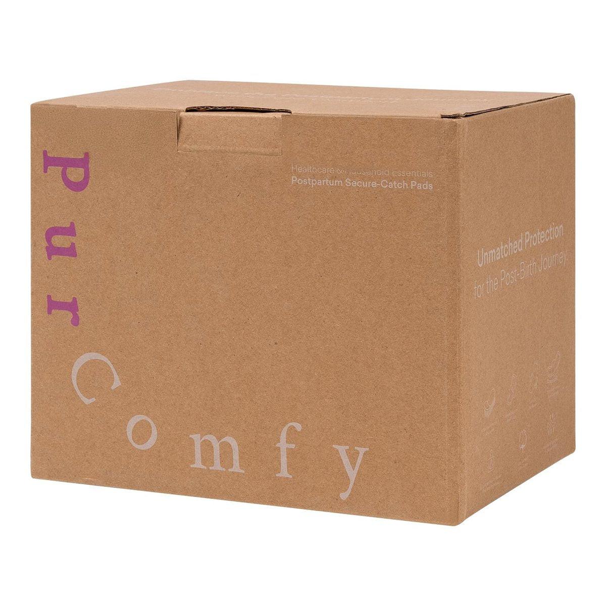 PurComfy 24 Stück Premium Wochenbett-Pads mit Flügeln, große maximale Saugfähigkeit, ultra weich, starker Blutfluss, sicherer Auslaufschutz nach der Geburt