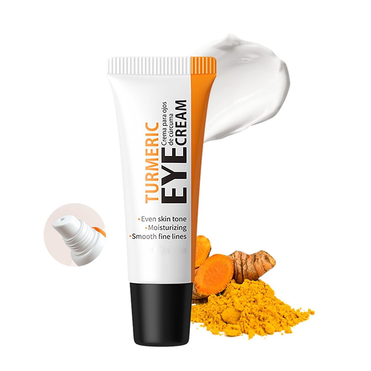 Easilydays Turmeric Under Eye Cream – Für müde Augen, feine Linien, Augenschatten & Tränensäcke – Straffende & feuchtigkeitsspendende Augenpflege mit Kurkuma