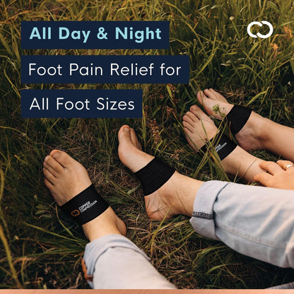 Kupfer-Kompression Fußgewölbe-Stützhülsen. Gezielte Kompression bei Plantarfasziitis-Symptomen, Schmerzen, Plattfüßen & hohem Fußgewölbe. Atmungsaktive Unterstützung für Männer & Frauen - Pink