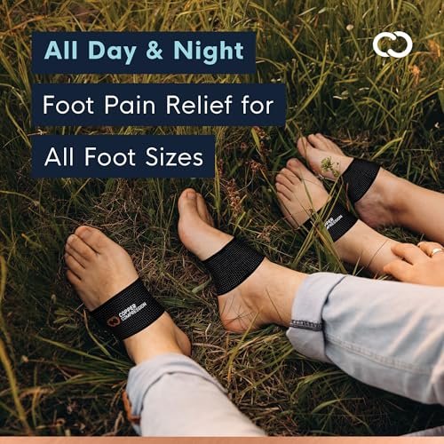 Kupfer-Kompression Fußgewölbe-Stützhülsen. Gezielte Kompression bei Plantarfasziitis-Symptomen, Schmerzen, Plattfüßen & hohem Fußgewölbe. Atmungsaktive Unterstützung für Männer & Frauen - Pink