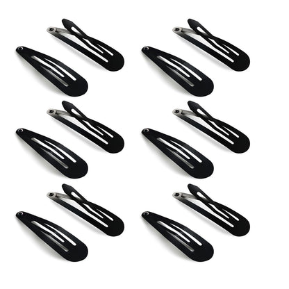 HAALII Haarspangen aus Metall, 40 Stück, 5 cm, für Frauen und Mädchen, schwarz