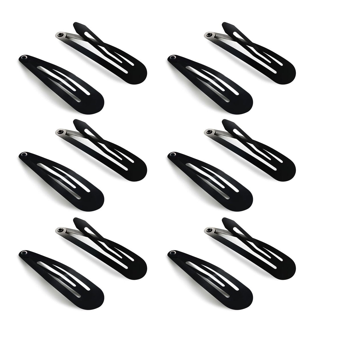 HAALII Haarspangen aus Metall, 40 Stück, 5 cm, für Frauen und Mädchen, schwarz