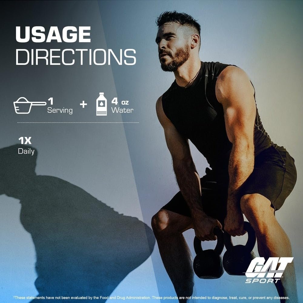 GAT SPORT Creatin-Monohydrat-Pulver, 150 Gramm, Kraft, Gehirngesundheit, GLP1-Unterstützung, Antioxidans, Ausdauer, für Männer & Frauen, 1 Monatsvorrat, ungewürzt (30 Portionen)