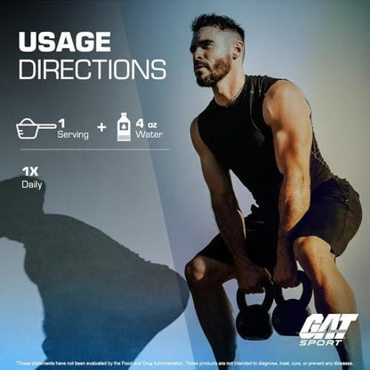 GAT SPORT Creatin-Monohydrat-Pulver, 150 Gramm, Kraft, Gehirngesundheit, GLP1-Unterstützung, Antioxidans, Ausdauer, für Männer & Frauen, 1 Monatsvorrat, ungewürzt (30 Portionen)