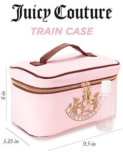 Juicy Couture Kosmetiktasche Pink – Make-up Organizer mit Gold-Details und Krone