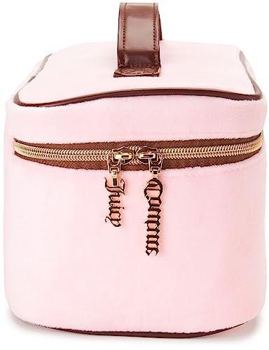 Juicy Couture Kosmetiktasche Pink – Make-up Organizer mit Gold-Details und Krone
