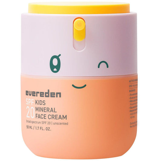 Evereden Kinder-Gesichtscreme mit SPF 20, 50 ml – Duftfreie, nicht-toxische Feuchtigkeitspflege für Kinder mit Multivitaminen, FSA-fähig