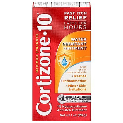 Cortizone-10, wasserfestes Anti-Juckreiz-Ointment, 28 g