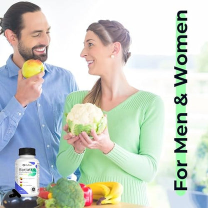 MyBari All-in-One Bariatrisches Multivitamin mit Eisen – Hergestellt in den USA – für Männer & Frauen – Unterstützt Magenverkleinerung & Bypass mit 42+ Obst- & Gemüsemischung – 60 flüssige Kapseln