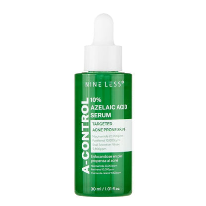NINELESS A-Control 10% Azelainsäure Serum – Hochwirksames Gesichtsserum gegen Rötungen und Unreinheiten
