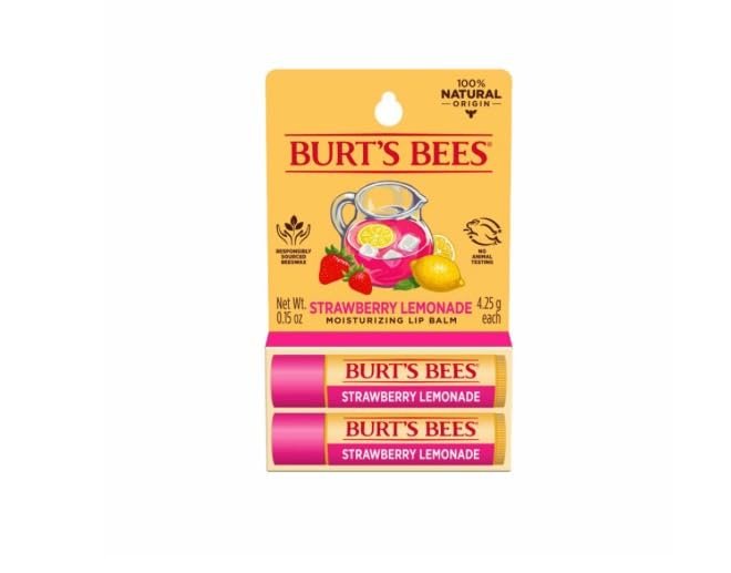 Burt's Bees Erdbeer-Limonade Lippenbalsam 2er-Pack (0,15 oz Tuben)
