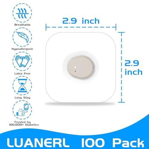 Wasserdichte G7 Overpatch-Folie für Dexcom G7 – 100 Stück, transparent, atmungsaktiv, hautfreundlich, bis zu 10 Tage Halt