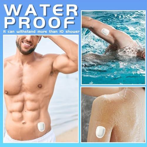 Wasserdichte Aufkleber für Omnipod 5 – 50er-Pack Haftpflaster, wasser- und schweißfest, hält bis zu 10 Tage (Sensor nicht enthalten)