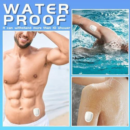 Wasserdichte Aufkleber für Omnipod 5 – 50er-Pack Haftpflaster, wasser- und schweißfest, hält bis zu 10 Tage (Sensor nicht enthalten)