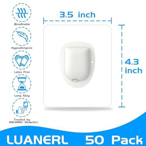 Wasserdichte Aufkleber für Omnipod 5 – 50er-Pack Haftpflaster, wasser- und schweißfest, hält bis zu 10 Tage (Sensor nicht enthalten)