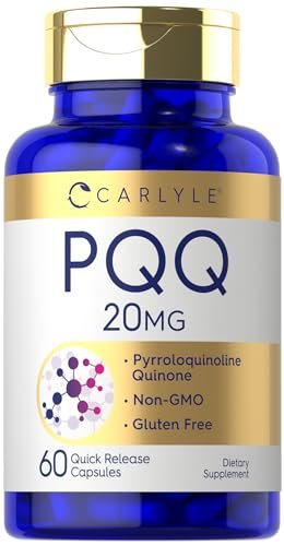 Carlyle PQQ Supplement 20 mg | 60 Kapseln | Non-GMO & Glutenfrei