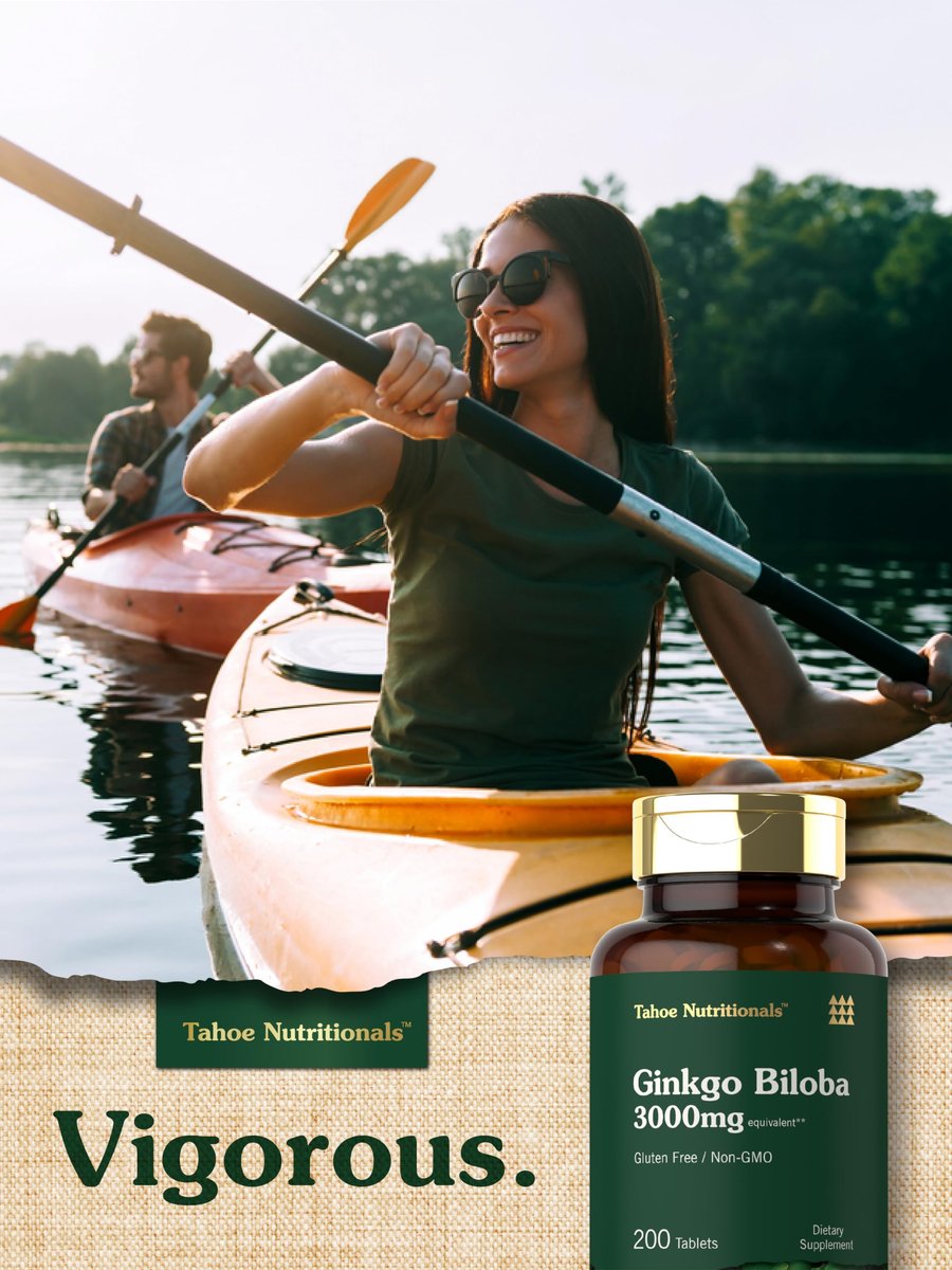 Carlyle Ginkgo Biloba Extra Strength – 200 Vegetarische Tabletten, Nicht-GVO, Glutenfrei