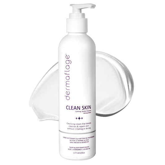 Dermaflage Clean Skin Cleanser – Sanfte Gesichtsreinigung für empfindliche Haut – Duftfrei, sulfatfrei, pH-ausgeglichen – Leichte Formel für die tägliche Anwendung – 177 ml