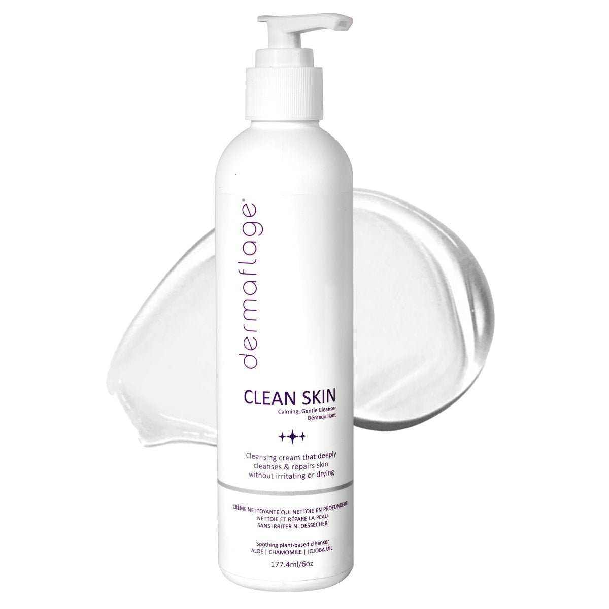 Dermaflage Clean Skin Cleanser – Sanfte Gesichtsreinigung für empfindliche Haut – Duftfrei, sulfatfrei, pH-ausgeglichen – Leichte Formel für die tägliche Anwendung – 177 ml