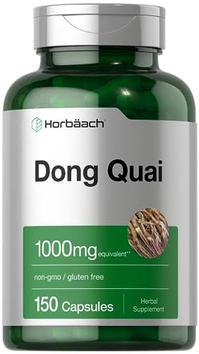 Horbäach Dong Quai Kapseln | 150 Stück | Traditionelles Kraut | Non-GMO & Glutenfrei