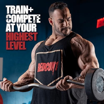 REDCON1 Total War Pre Workout Baja Bomb – Beta Alanin + Citrullin Malat Keto-freundliches Preworkout für Männer & Frauen mit 320 mg Koffein – Schnell wirkend (30 Portionen)