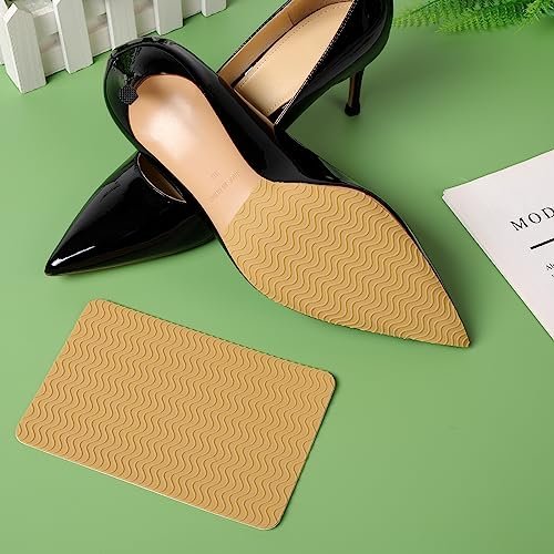 Ashoesert Sohlenschutz für High Heels – Gelbe Anti-Rutsch-Pads für Schuhsohlen, selbstklebend, Silikon (2 Paar)