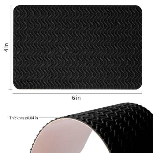 Ashoesert Sohlenschutz für High Heels – Anti-Rutsch-Pads für Schuhsohlen, selbstklebend, Silikon, 2 Paar (Schwarz)