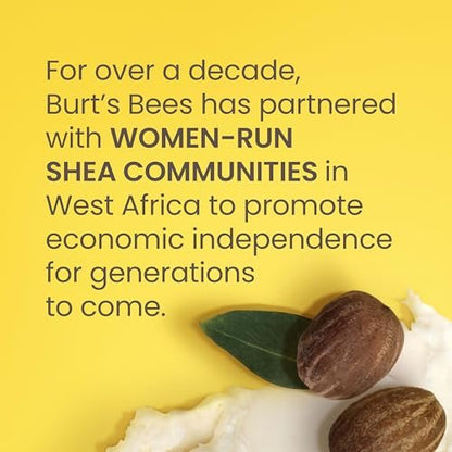 Burt's Bees Shea + Tropical Fruit Verwöhnende Hand- und Körperbutter, nicht fettend, antioxidantienreich für strahlende Haut, nicht reizend, Hautpflege natürlichen Ursprungs, 311 g