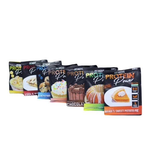 Just Move Protein Probierpaket Bundle – 7 Geschmacksrichtungen