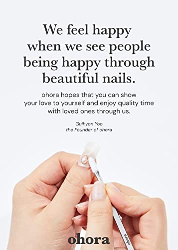 ohora Semi Cured Gel Nail Strips (N Glazed Donut) – Erweiterte Größenauswahl, Salonqualität, langanhaltend, einfache Anwendung & Entfernung – inkl. 2 Vorbereitungspads, Nagelfeile & Holzstäbchen